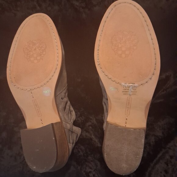 Vince Camuto Ankle Boots, Suede, Size 7 1/2, Heel Height 1 3/4" - Picture 3 of 4